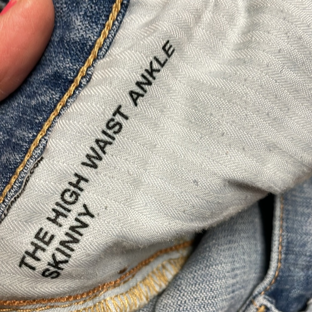 7 for all mankind high waist ankle Women's Blue Jeans - Picture 9 of 9